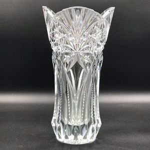 JG Durand Cristal D'Arques 11 3/4" Crystal Vase Vincennes Pattern Made in France